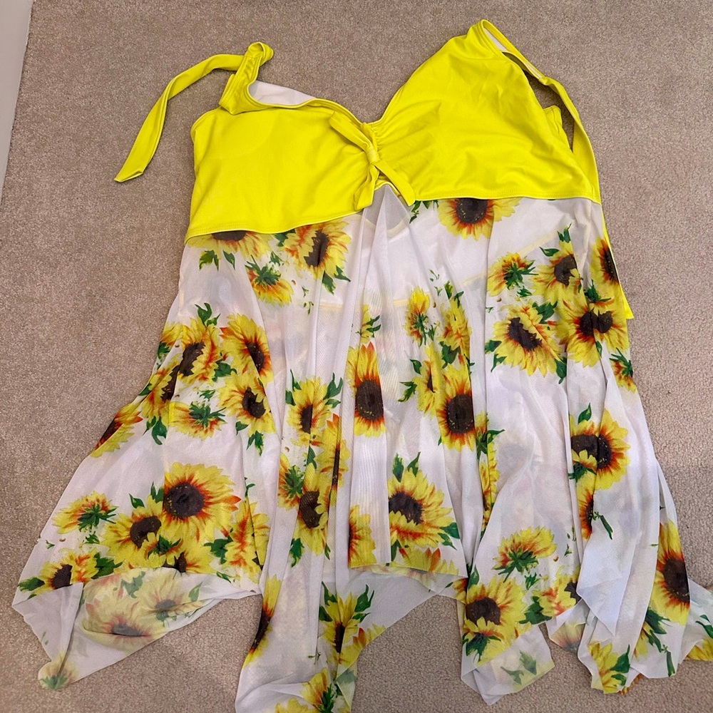 Plus Size Sunflower Bikini